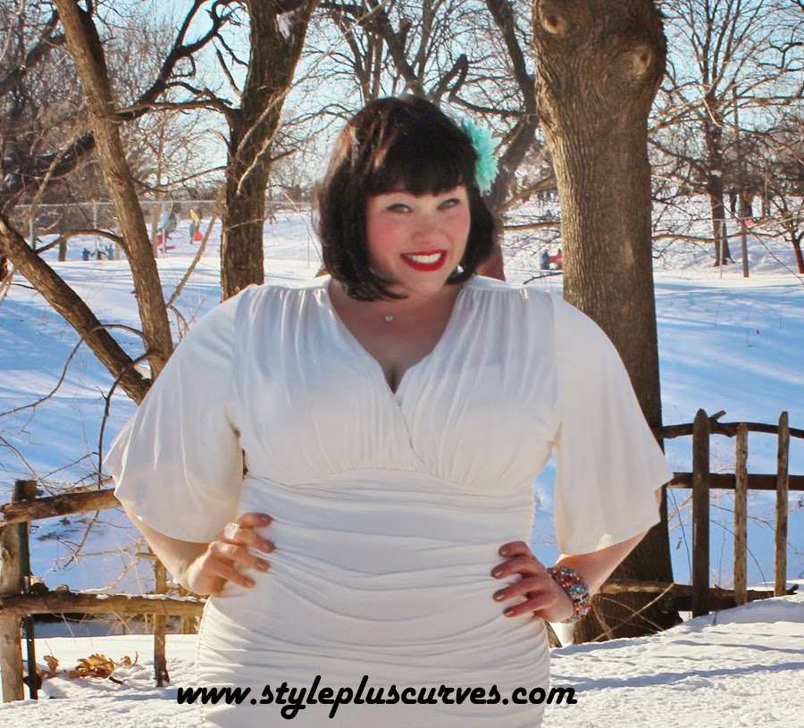 winter white plus size outfits
