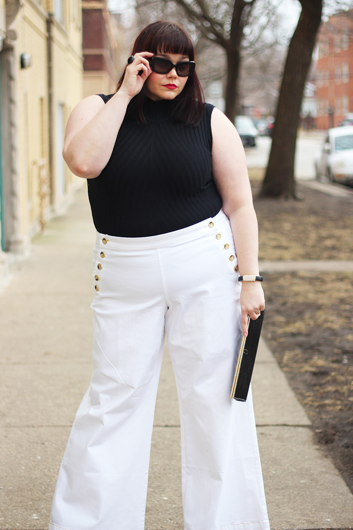 plus size sailor jeans