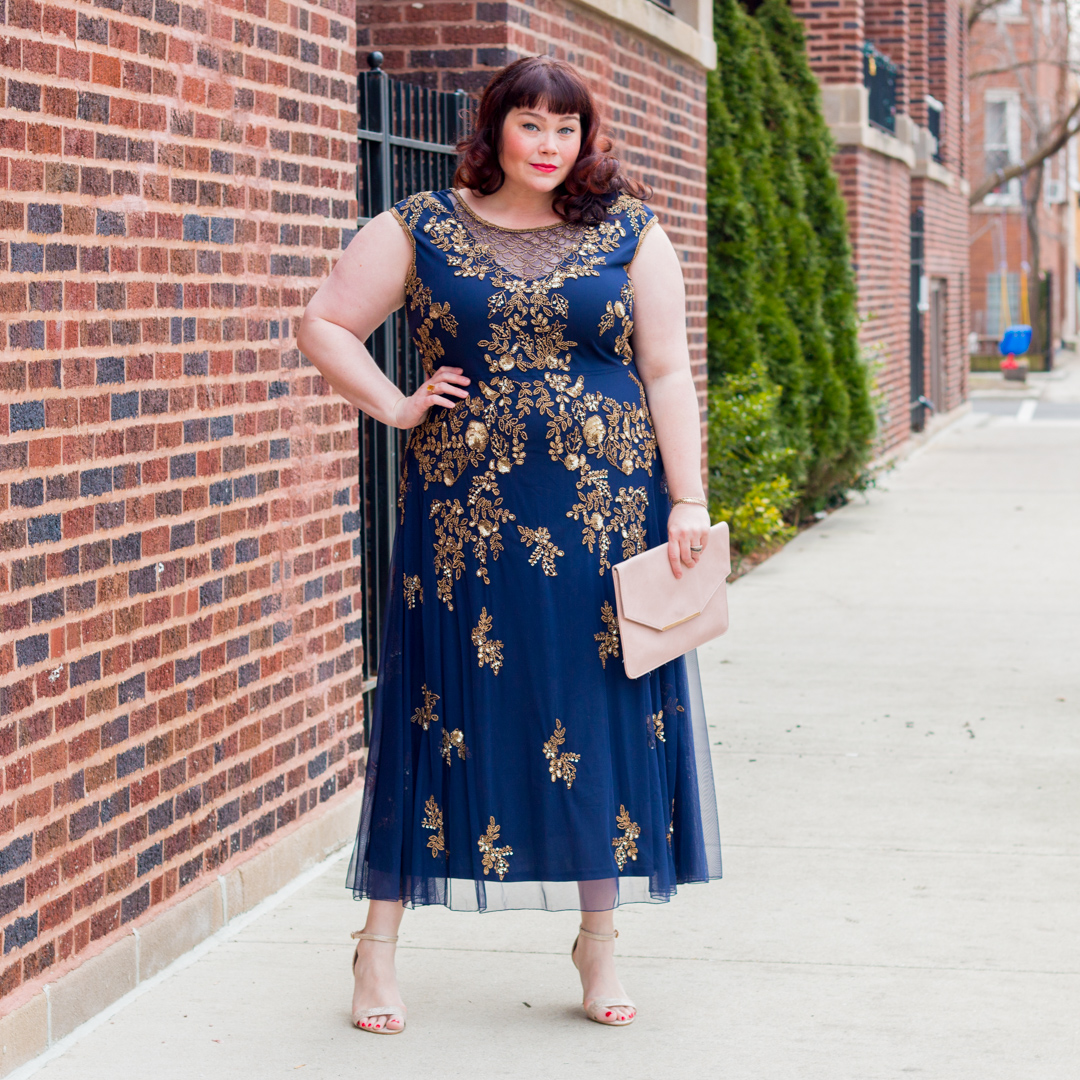 dress for chubby wedding guest
