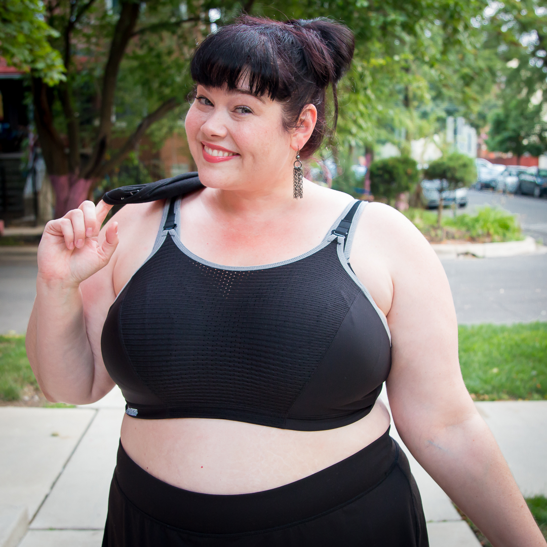 black ribbed bralette