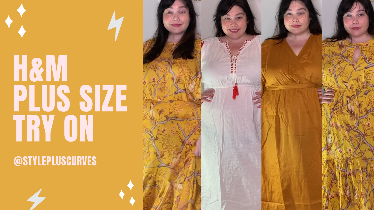 h and m plus size dresses