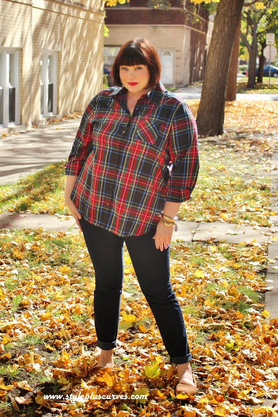Holiday Style: Festive Plaid Tunic from Foxcroft