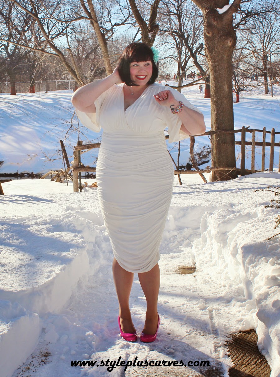 PLUS SIZE WHITE SATIN V-NECK GOWN BY CINDERELLA DIVINE 7469WW — Brittany's  Boutique Gowns
