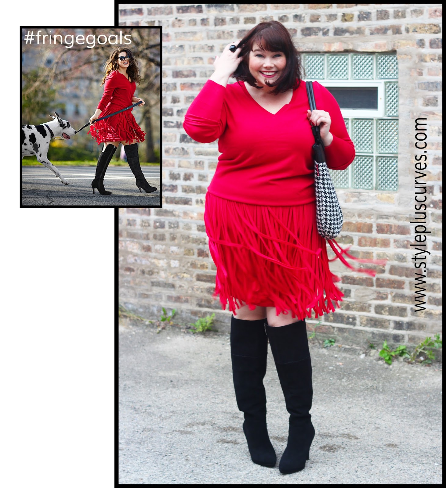 plus size red boots