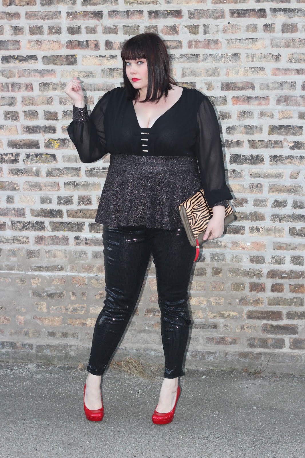 A Sultry Plus Size Valentine's Day Look