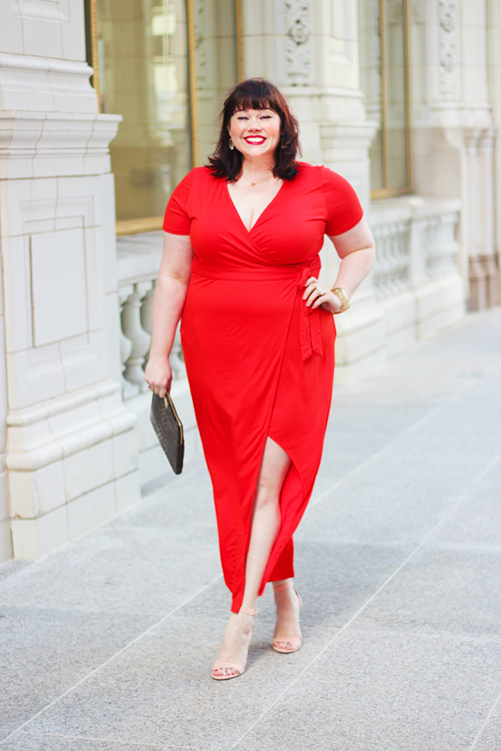 forever 21 plus red dress