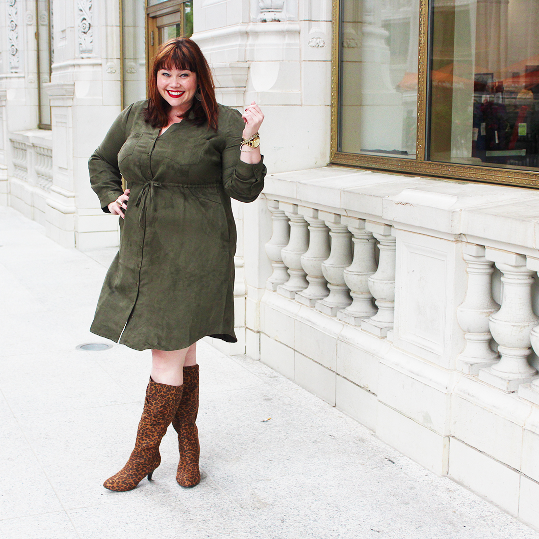 Fall Fashion With Fullbeauty: Olive + Leopard Print