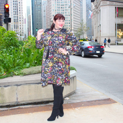 Perfect Plus Size Fall Print Dress from London Times Curve