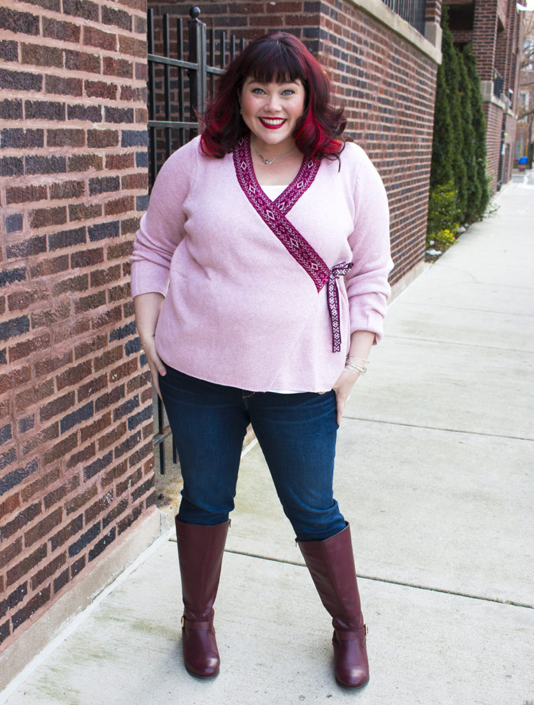 Plus Size Sweater: Ellos Wrap Cardigan From Fullbeauty.com