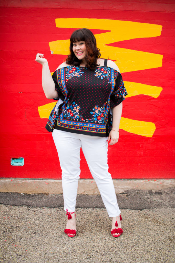Spring Fashion from Avenue: Bring On the Plus Size White Jeans!