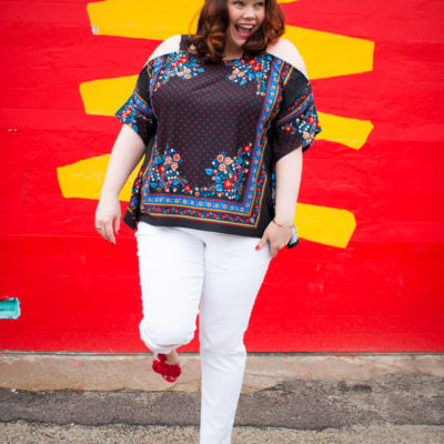 Spring Fashion from Avenue: Bring On the Plus Size White Jeans!