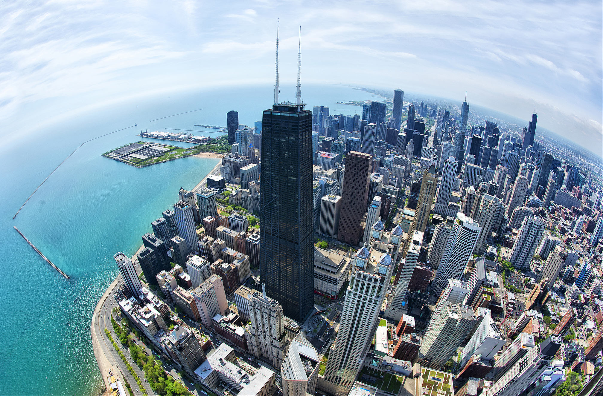 View from 360 Chicago Observation Deck