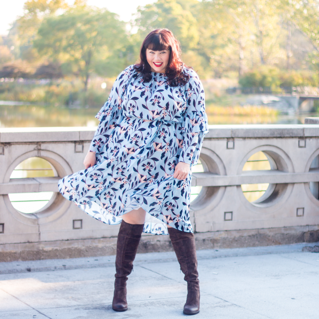 Eloquii, Fall Fashion, Plus Size Fashion Find, Plus Size Dress, Style Plus Curves, Chicago Blogger, Chicago Plus Size Blogger, Plus Size Blogger, Amber McCulloch