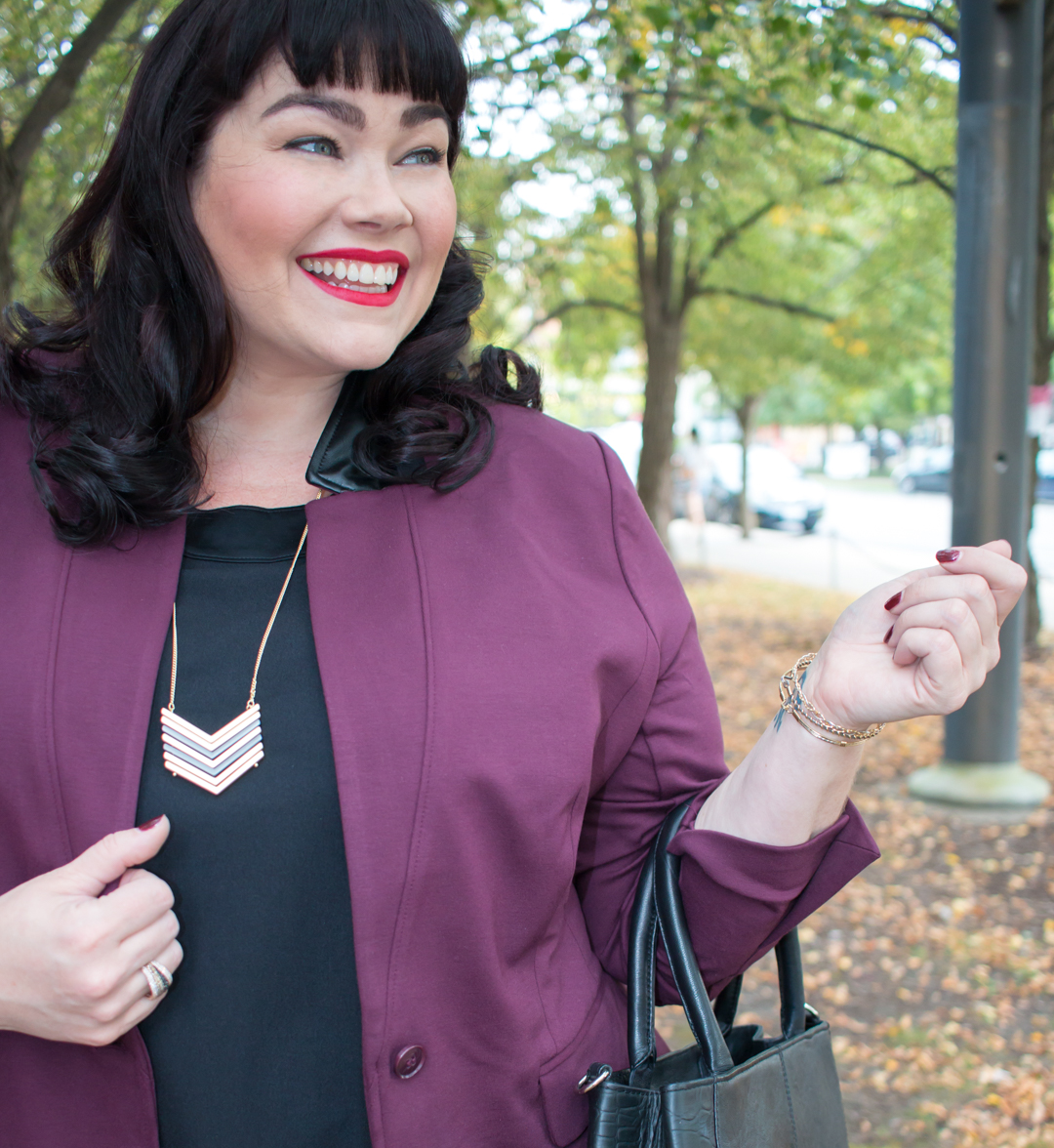 Style Plus Curves, Chicago Blogger, Chicago Plus Size Blogger, Plus Size Blogger, Amber McCulloch, Lane Bryant, Back to School Style, Bryant Blazer, Teacher Style, Fall Fashion