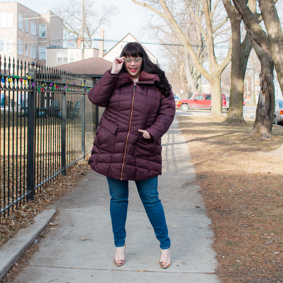 Stitch Fix Plus Size Review, plus size puffer coat, Chicago Blogger, Chicago Plus Size Model, Amber McCulloch, Plus Size Blogger, Style Plus Curves