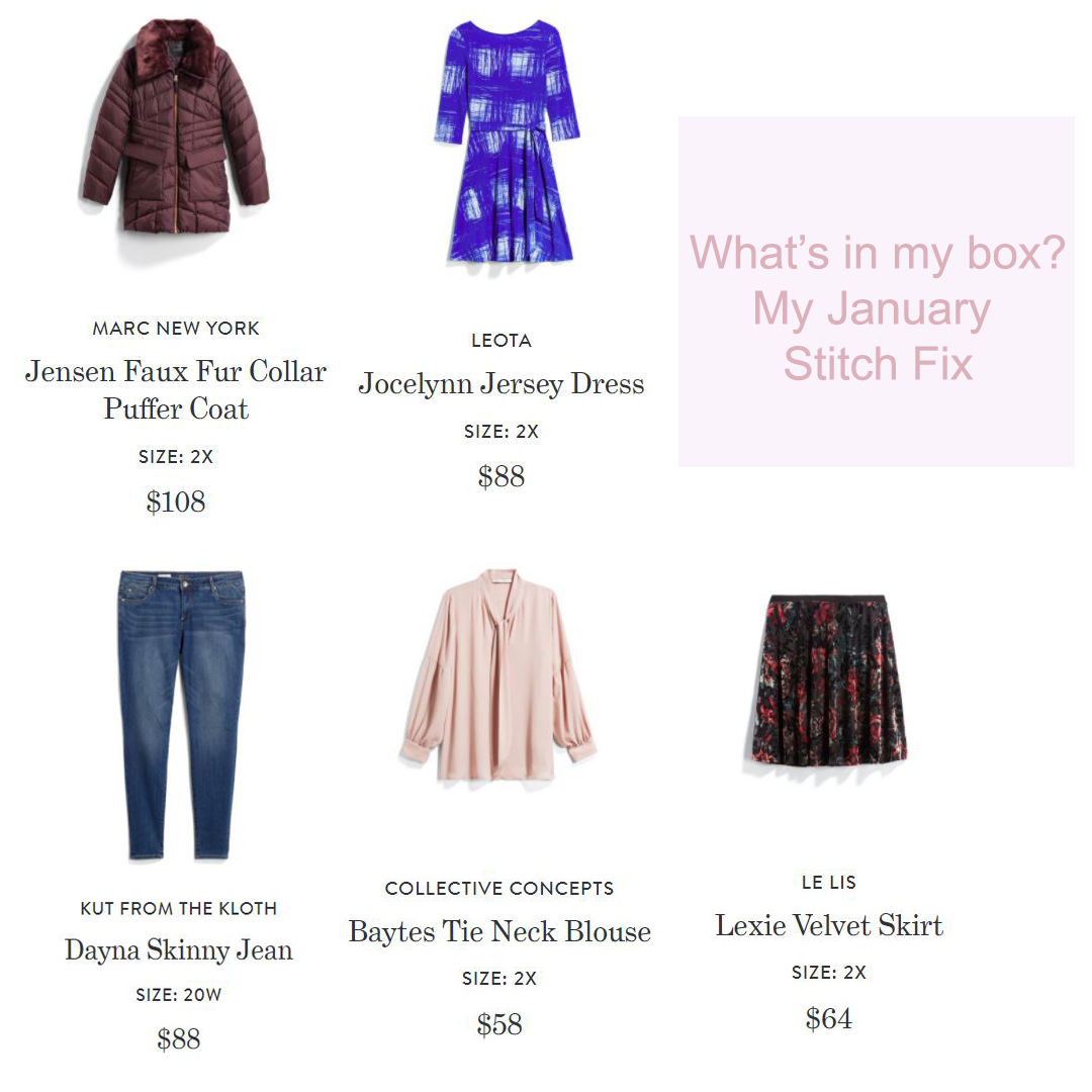 Stitch Fix Plus Size Review January 2018, Style Plus Curves