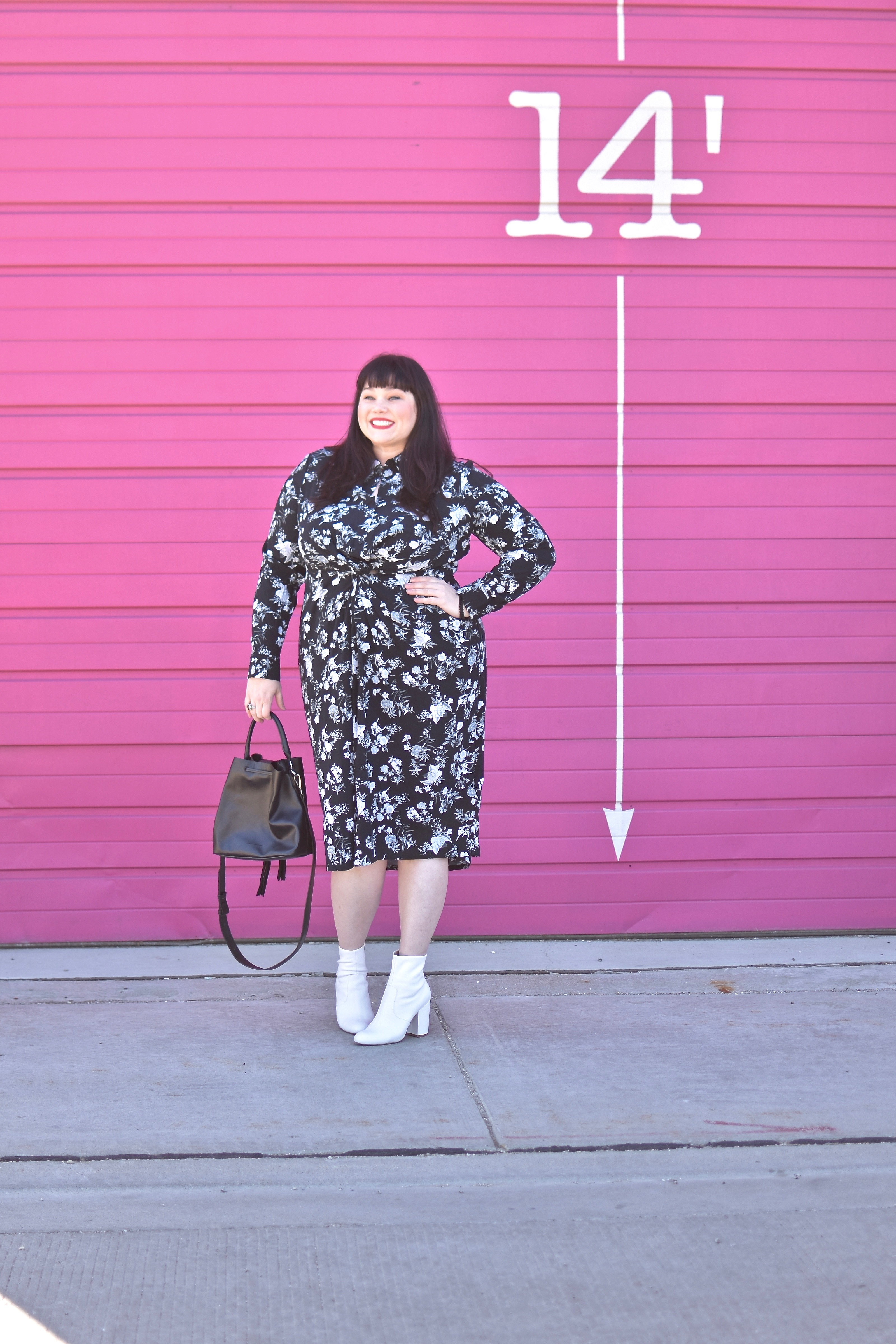 Lane Bryant Fast Lane Soft Knot-Front Tunic Dress, plus size blogger, Chicago Plus Size Blogger