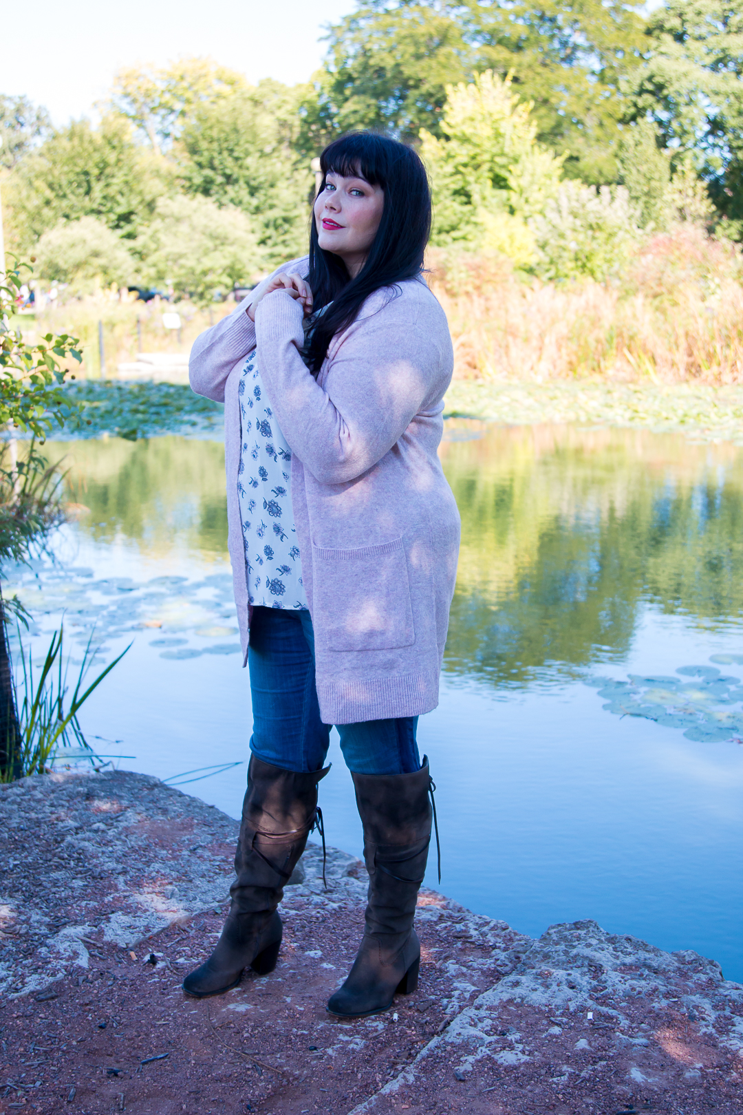 Fall Style with Amber McCulloch, plus size blogger, Chicago, Loft Plus Size Clothes