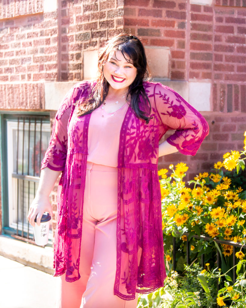 Chicago blogger Amber wears fall outfit from Lane Bryant
