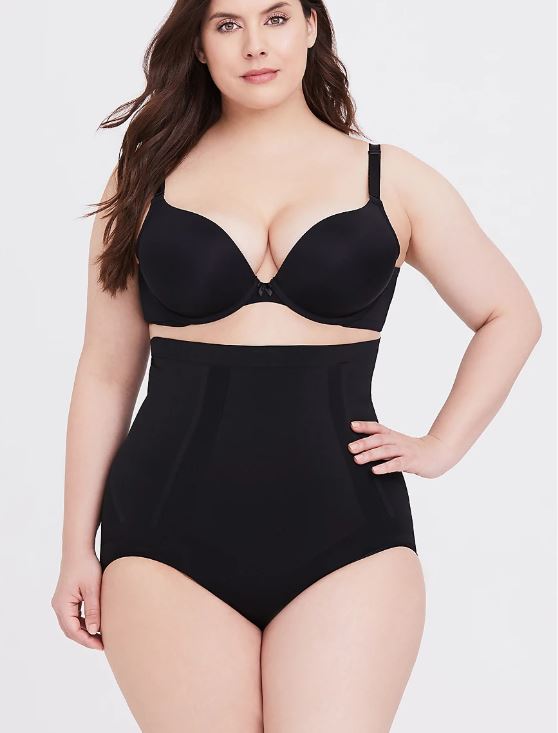 Plus Size Shapewear for Apple Shapes Spanx Oncore High Waisted Brief Panty