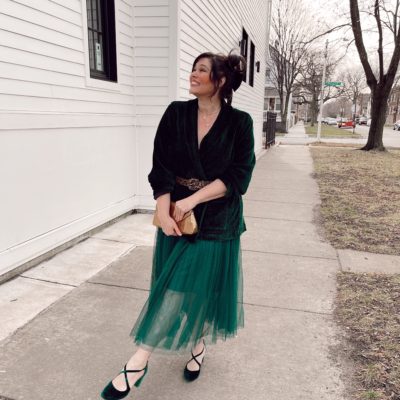 plus size emerald green outfit