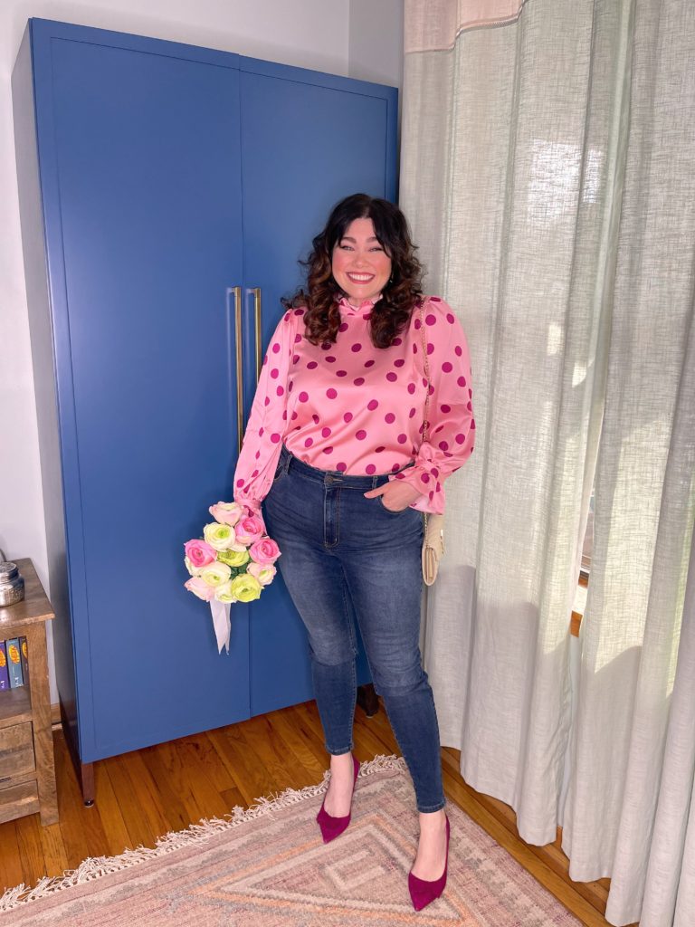 Casual Plus Size Valentine's Day Look