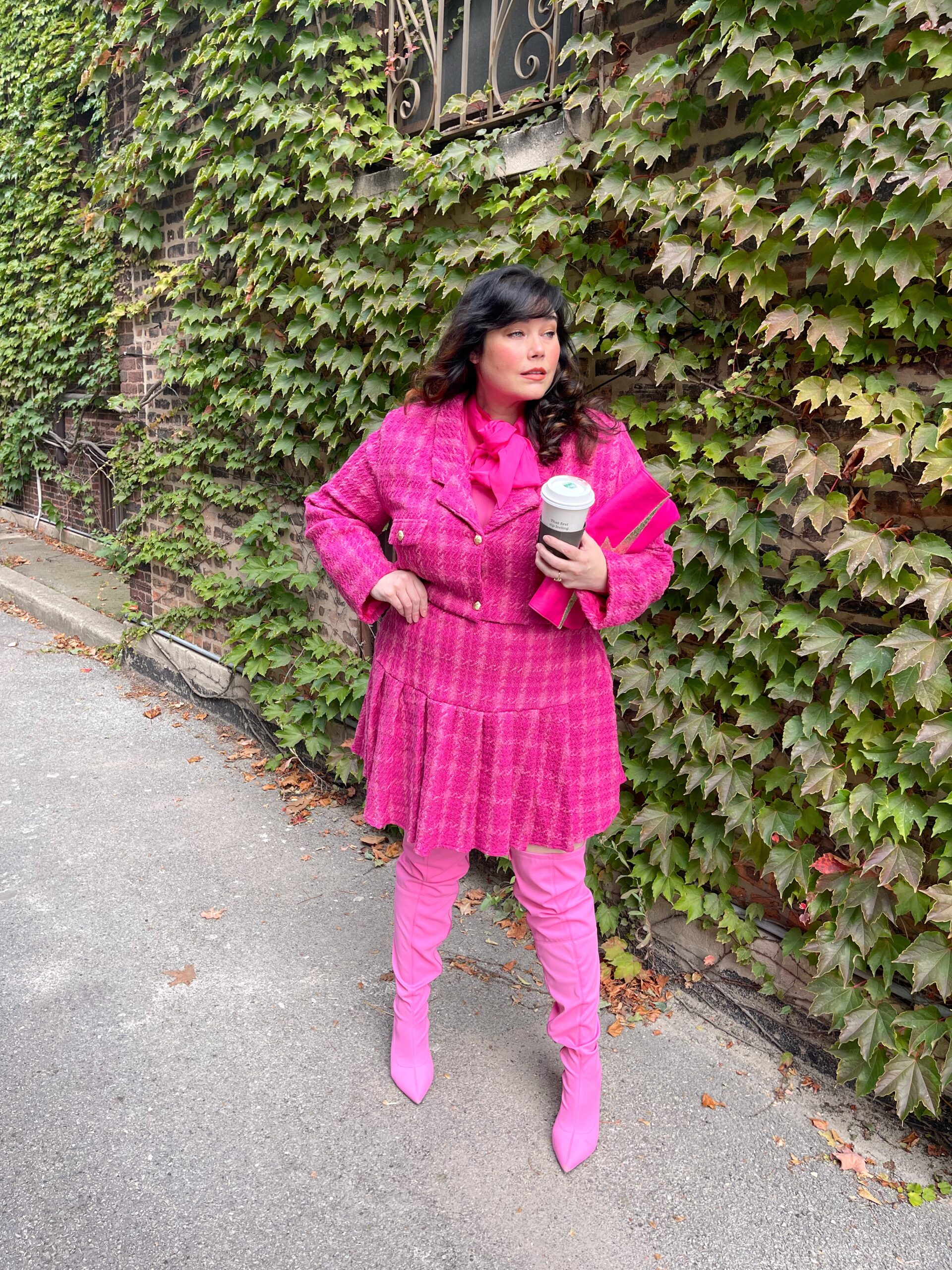 All Pink Plus Size outfit