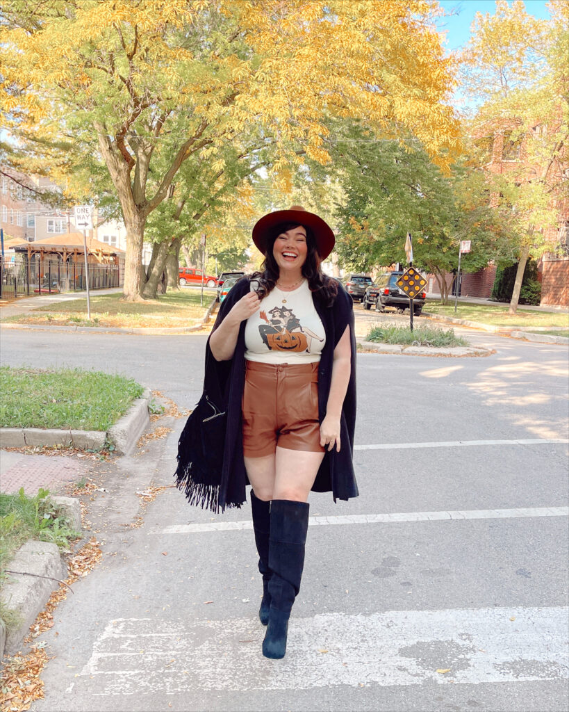 plus size fall outfit on Chicago fashion blogger