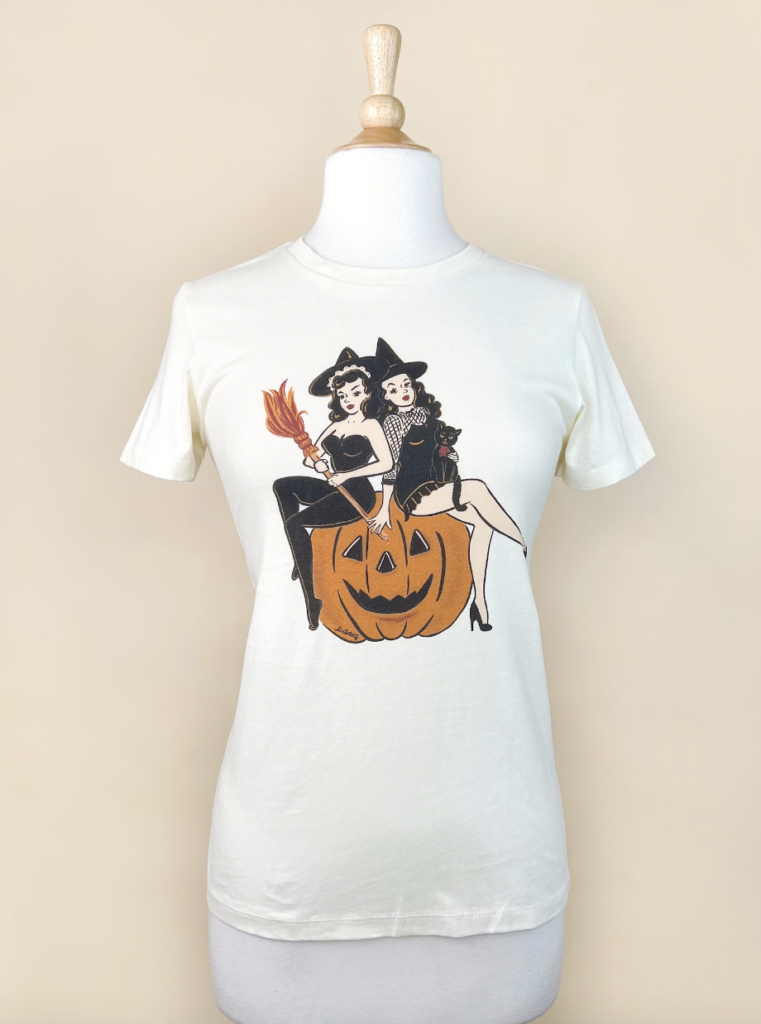 Witch Sisters Halloween Tshirt
