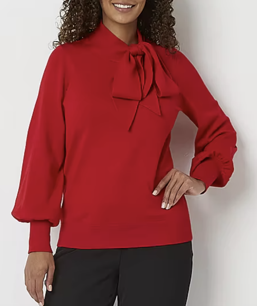 Red Ruffle Shirt