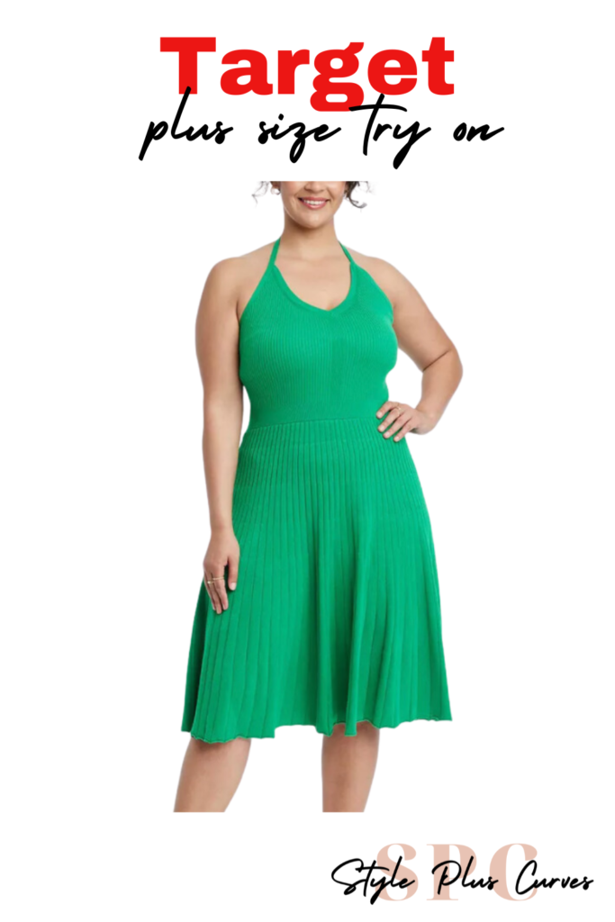 Target Plus Size Green Sweater Dress