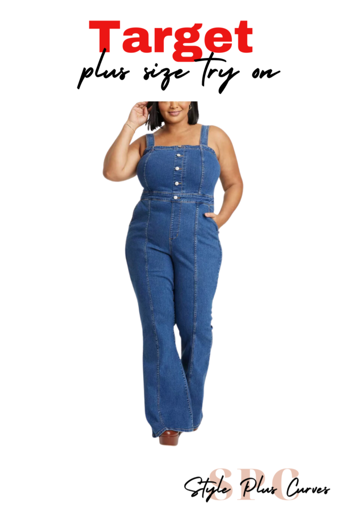 Ava and Viv Plus Size Denim Jumpsuit from Target
