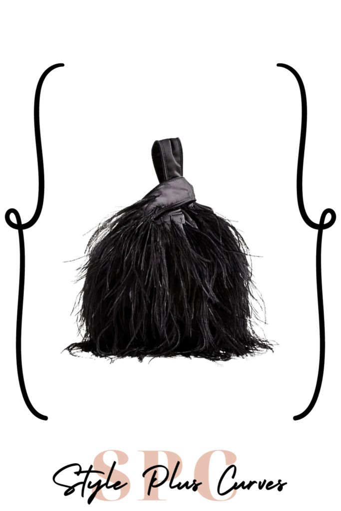 Black Feather Bag