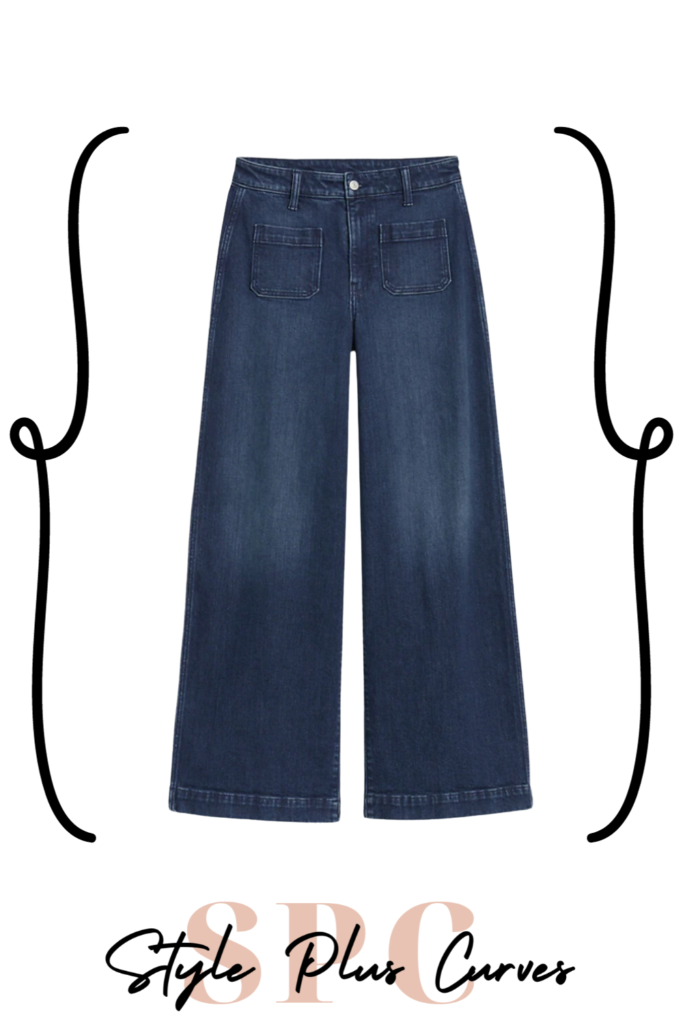 Plus Size Extra High-Waisted Wide-Leg Trouser Jeans