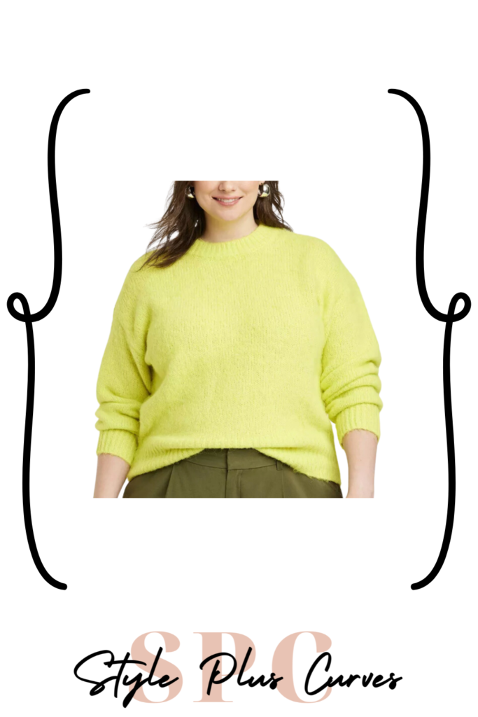 Plus Size Neon Sweater