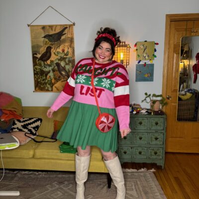 Plus Size Ugly Christmas Sweater Outfit