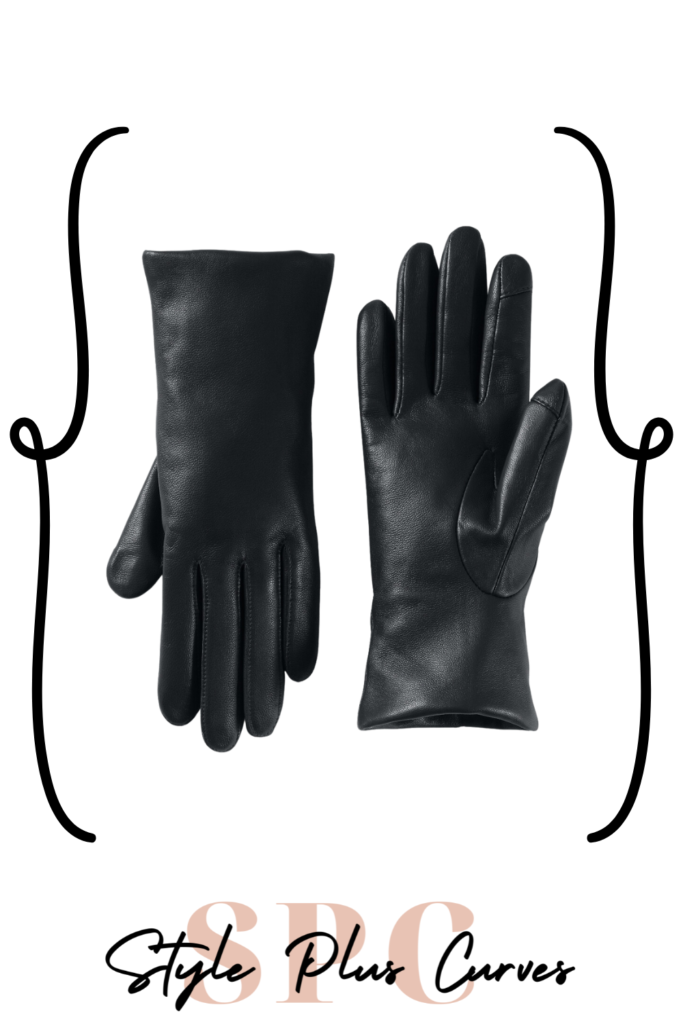 Touch Screen Cashmere Lined Leather Gloves