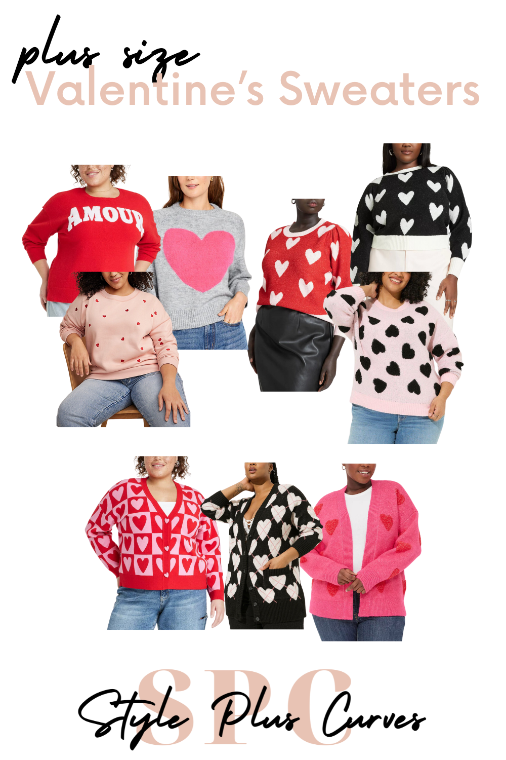 Plus Size Valentine’s Day Sweaters