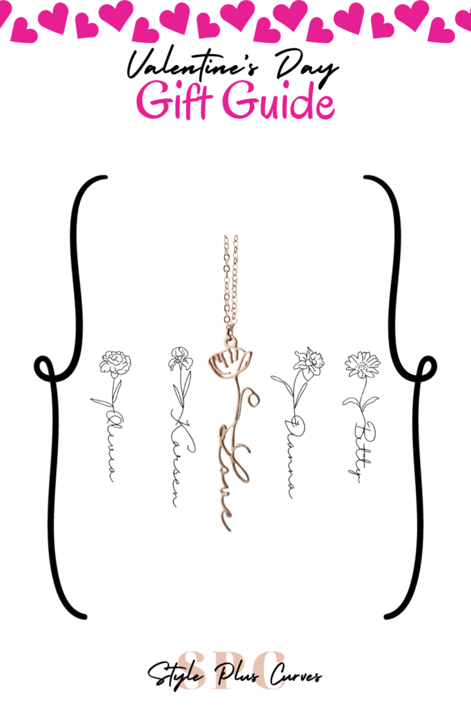 Custom Name Flower Necklace