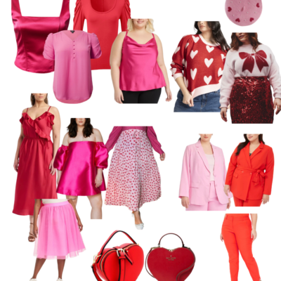 Plus Size Red and Pink Outfits