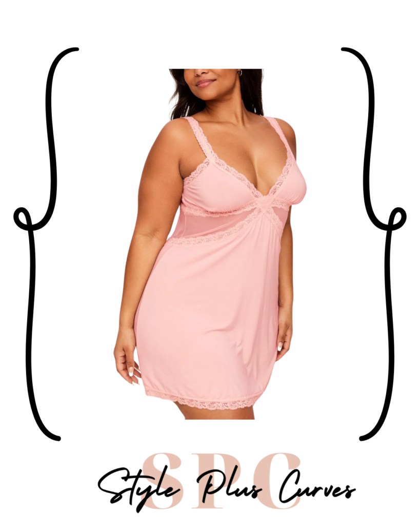 Plus Size Light Pink Nightgown