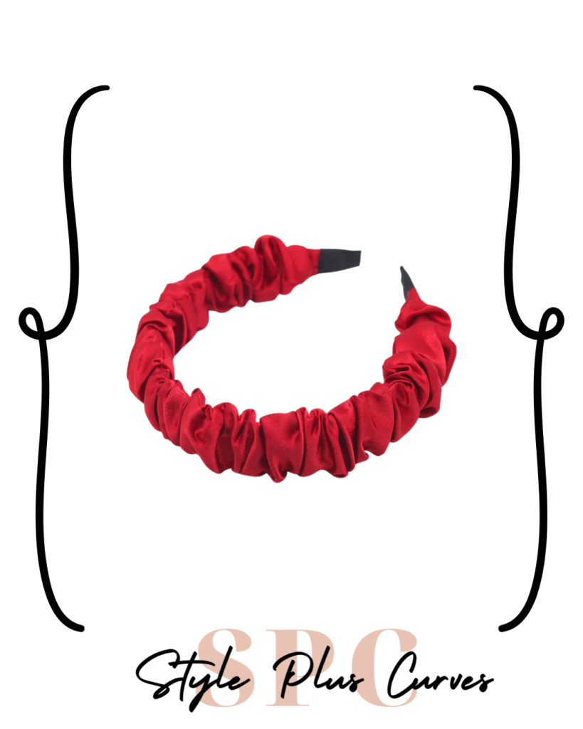 Red Scrunchie Headband
