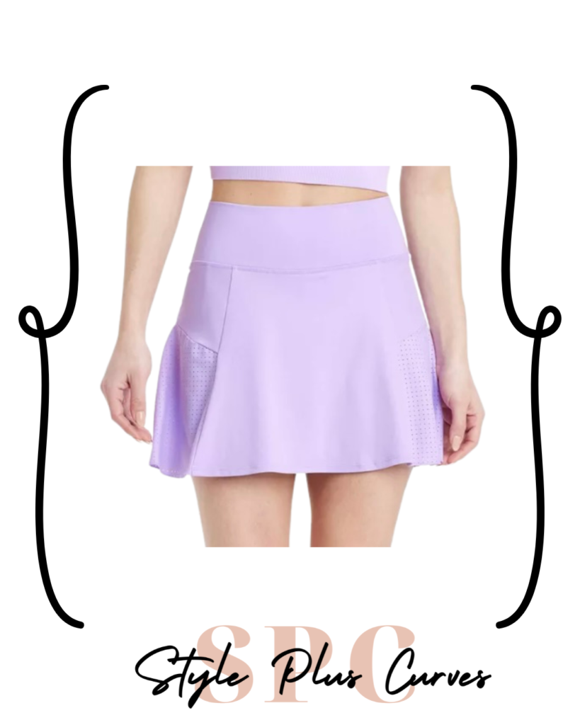 Target Purple Knit Mesh Skort