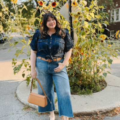 Plus Size Denim on Denim Outfit