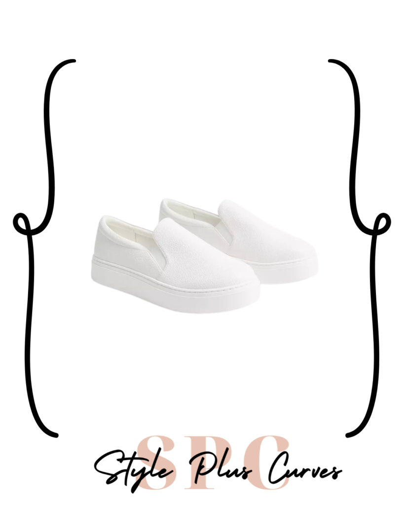 White Slip-On Tennis Shoes