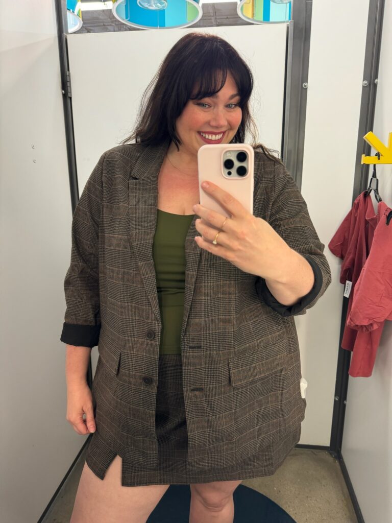 Plus Size Blazer & Pencil Skirt