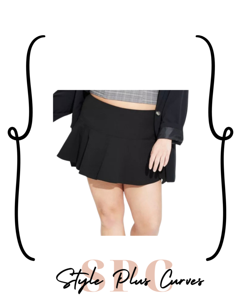 Black Mini Circle Skirt